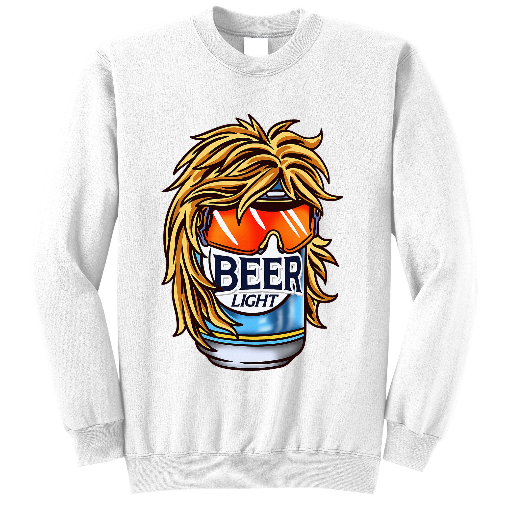 Funny Beer Drinking Funny Redneck Mullet Sweatshirt