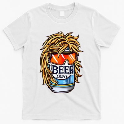 Funny Beer Drinking Funny Redneck Mullet T-Shirt