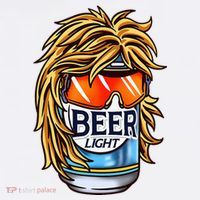 Funny Beer Drinking Funny Redneck Mullet T-Shirt