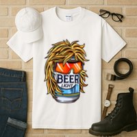 Funny Beer Drinking Funny Redneck Mullet Tall T-Shirt