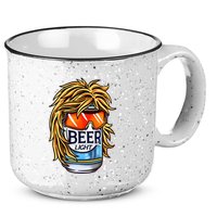 Funny Beer Drinking Funny Redneck Mullet 15oz Campfire Ceramic Mug
