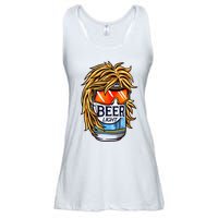 Funny Beer Drinking Funny Redneck Mullet Ladies Essential Flowy Tank