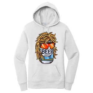 Funny Beer Drinking Funny Redneck Mullet Women's Pullover Hoodie