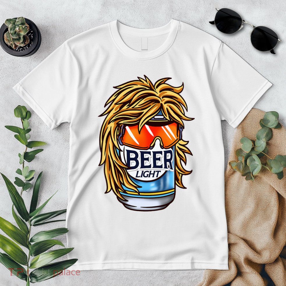 Funny Beer Drinking Funny Redneck Mullet Premium T-Shirt