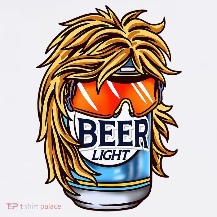 Funny Beer Drinking Funny Redneck Mullet Premium T-Shirt