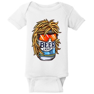 Funny Beer Drinking Funny Redneck Mullet Baby Bodysuit