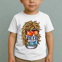 Funny Beer Drinking Funny Redneck Mullet Toddler T-Shirt