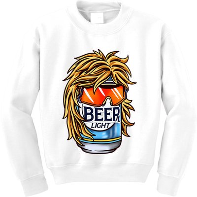 Funny Beer Drinking Funny Redneck Mullet Kids Sweatshirt