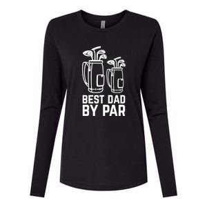 Funny Best Dad By Par Golf Gift For Father's Day Womens Cotton Relaxed Long Sleeve T-Shirt