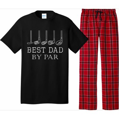 Funny Best Dad By Par Golf Gift For Fathers Day Gift Pajama Set