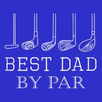 Funny Best Dad By Par Golf Gift For Fathers Day Gift Kids T-Shirt