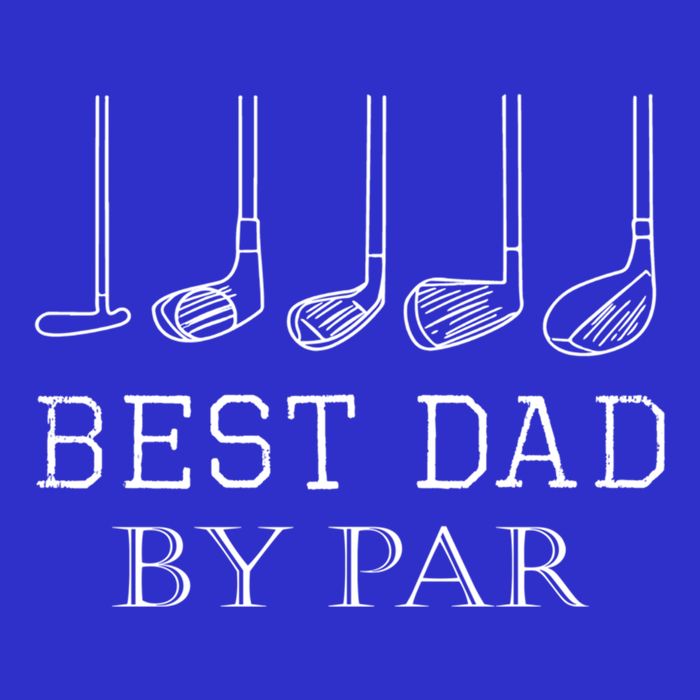 Funny Best Dad By Par Golf Gift For Fathers Day Gift Kids T-Shirt