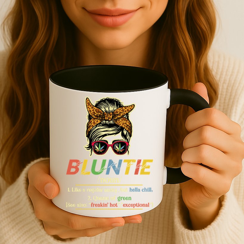 Funny Bluntie Definition Stoner Aunt Auntie Weed Marijuana Pot Smoker Mug