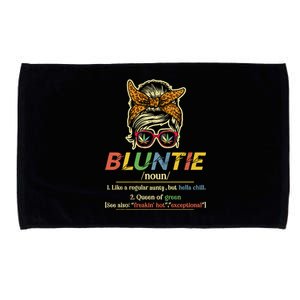 Funny Bluntie Definition Stoner Aunt Auntie Weed Marijuana Pot Smoker Microfiber Hand Towel