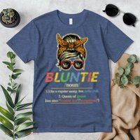 Funny Bluntie Definition Stoner Aunt Auntie Weed Marijuana Pot Smoker Premium T-Shirt