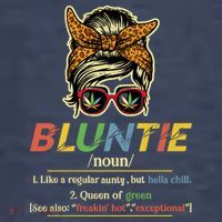 Funny Bluntie Definition Stoner Aunt Auntie Weed Marijuana Pot Smoker Pom Pom 12in Knit Beanie