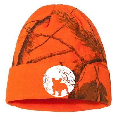 French Bulldog Dog Full Moon Howl Funny Frenchie Lover Kati Licensed 12" Camo Beanie