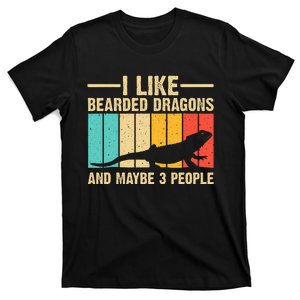 Funny Bearded Dragon Design Pogona Reptile Lover T-Shirt