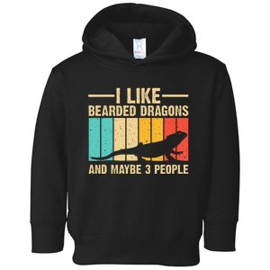 Funny Bearded Dragon Design Pogona Reptile Lover Toddler Hoodie