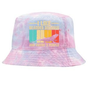 Funny Bearded Dragon Design Pogona Reptile Lover Tie-Dyed Bucket Hat