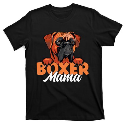 Funny Boxer Dog Face Boxer Mama Boxer Dog Gifts For Wo T-Shirt