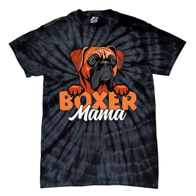 Funny Boxer Dog Face Boxer Mama Boxer Dog Gifts For Wo Tie-Dye T-Shirt