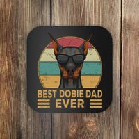 funny Best Dobie Dad Ever Doberman Dog Owner Coaster