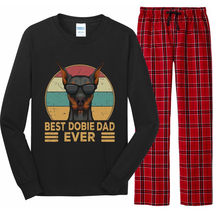 funny Best Dobie Dad Ever Doberman Dog Owner Long Sleeve Pajama Set