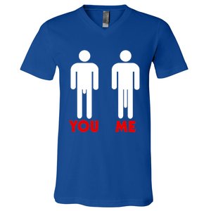 Funny Big Dick Cock Gift Funny Sex Gift For Men V-Neck T-Shirt