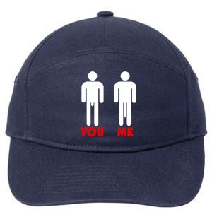 Funny Big Dick Cock Gift Funny Sex Gift For Men 7-Panel Snapback Hat