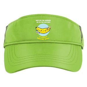 Funny Banana Doctor Joke Cute Fruit Pun Adult Drive Performance Visor