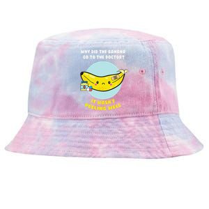 Funny Banana Doctor Joke Cute Fruit Pun Tie-Dyed Bucket Hat