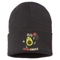 Funny Basketball Dunk Sustainable Knit Beanie