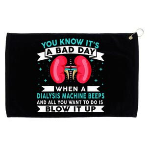 Funny Bad Day Dialysis Machine Beeps Dialysis Technician Grommeted Golf Towel