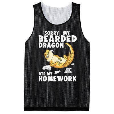 Funny Bearded Dragon Reptile Funny Lizard Mesh Reversible Basketball Jersey Tank