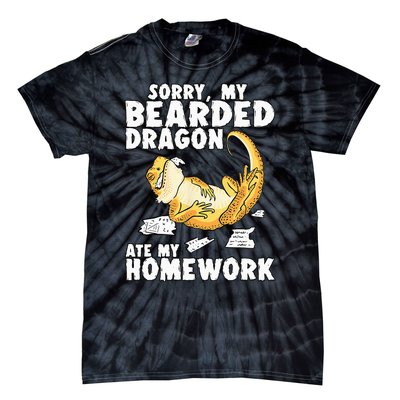 Funny Bearded Dragon Reptile Funny Lizard Tie-Dye T-Shirt