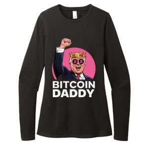 Funny Bitcoin Daddy Trump Crypto King ILl Be Home Christmas Womens CVC Long Sleeve Shirt