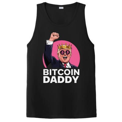 Funny Bitcoin Daddy Trump Crypto King ILl Be Home Christmas PosiCharge Competitor Tank