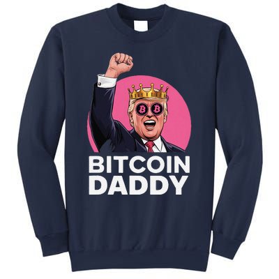 Funny Bitcoin Daddy Trump Crypto King ILl Be Home Christmas Sweatshirt