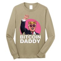 Funny Bitcoin Daddy Trump Crypto King ILl Be Home Christmas Long Sleeve Shirt