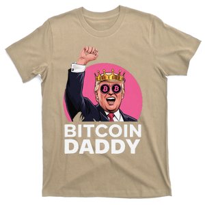 Funny Bitcoin Daddy Trump Crypto King ILl Be Home Christmas T-Shirt