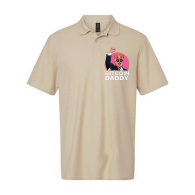 Funny Bitcoin Daddy Trump Crypto King ILl Be Home Christmas Softstyle Adult Sport Polo