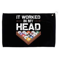 Funny Billiards Design For Men Women Cue Sport Pool Player Grommeted Golf Towel