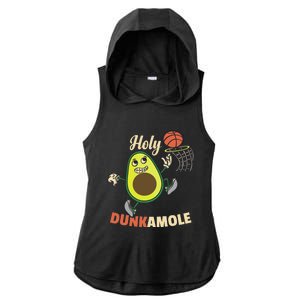 Funny Basketball Dunk Ladies PosiCharge Tri-Blend Wicking Draft Hoodie Tank