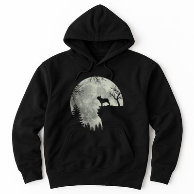 French Bulldog Dog And Moon Halloween Costume Hoodie