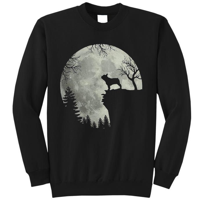 French Bulldog Dog And Moon Halloween Costume Sweatshirt