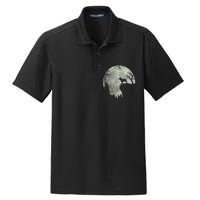 French Bulldog Dog And Moon Halloween Costume Dry Zone Grid Polo