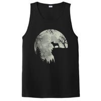 French Bulldog Dog And Moon Halloween Costume PosiCharge Competitor Tank