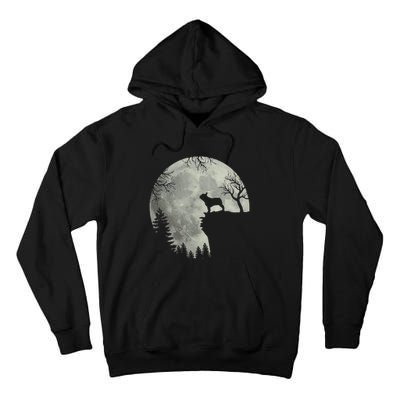 French Bulldog Dog And Moon Halloween Costume Tall Hoodie