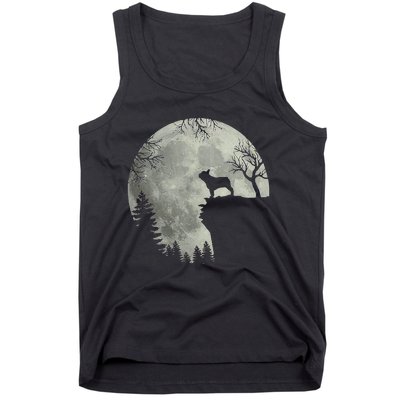 French Bulldog Dog And Moon Halloween Costume Tank Top